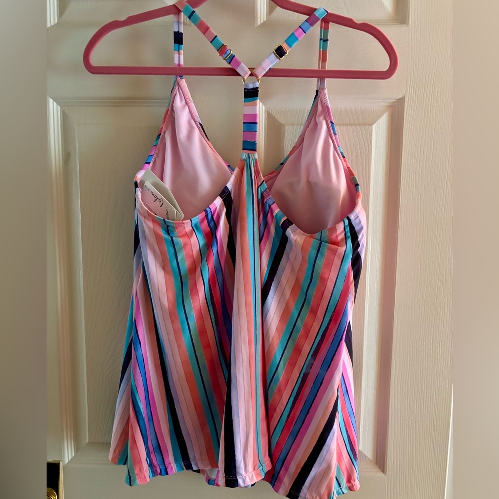 LEILANI STRIPED TANKINI TOP - Picture 3 of 5